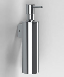 DISTRIBUTEUR SAVON CYLINDRE MURAL CHROME 400ML REF: 126811 SONIA-ESP