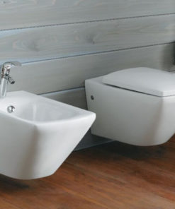 Alternative view of CUVETTE SUSPENDUE ESCALE (AVEC ABATTANT) E70004 REF E1306-00