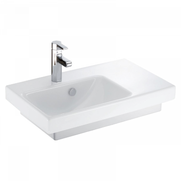PLAN VASQUE ODEON UP VASQUE A GAUCHE 65X40CM BLANC JACOB DELAFON REF E4757G-00
