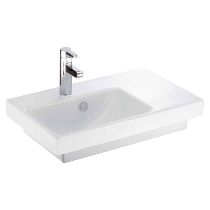 PLAN VASQUE ODEON UP VASQUE A GAUCHE 65X40CM BLANC JACOB DELAFON REF E4757G-00