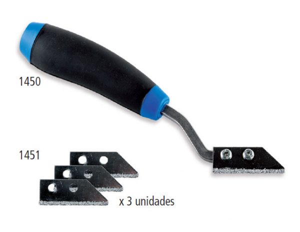 GRATTOIR JOINT 2FEUILLES DE CARBURE RESISTANTE A L'ABRASION PRO+ 1450 EUROSHRINK