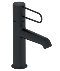 MITIGEUR LAVABO A/VIDAGE ODEON RIVE GAUCHE NOIR MAT E21028-BL-BL