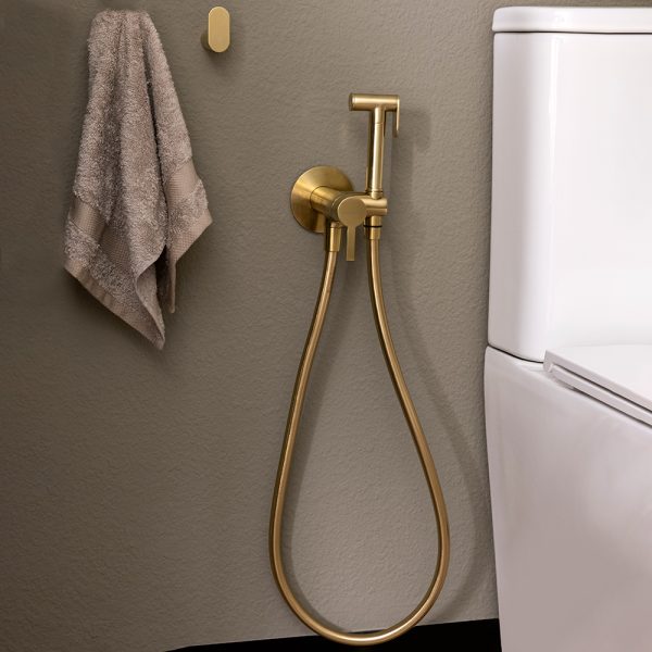 DOUCHETTE HYGIENIQUE WC MAGNET AVEC MITIGEUR OR BROSSE RAMON SOLER 336801WCOC – Image 2