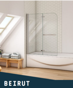 PAROI DE BAIGNOIRE BEIRUT 2 VOLETS L.120 H.140 cm