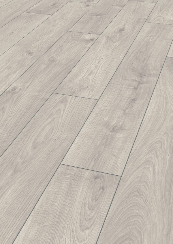 PARQUET EXQUISIT CLIC AC4 CAT32 1380X193X8MM CHENE ATLAS BLANC D3223 KRONOTEX