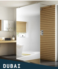 PAROI DOUCHE DUBAI WALK-IN 120X200 CHR VIT 8 MM MIROIR AVEC BARRE DE FIXATION