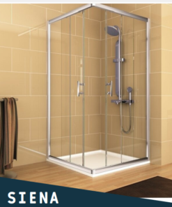 CABINE DOUCHE CARREE 90X90X190 SIENA CHROME VIT 6MM