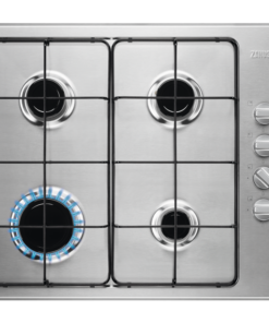 TABLE DE CUISSON 60CM 4 FEUX A GAZ EN INOX ZANUSSI THERMOC ZHG62414XA