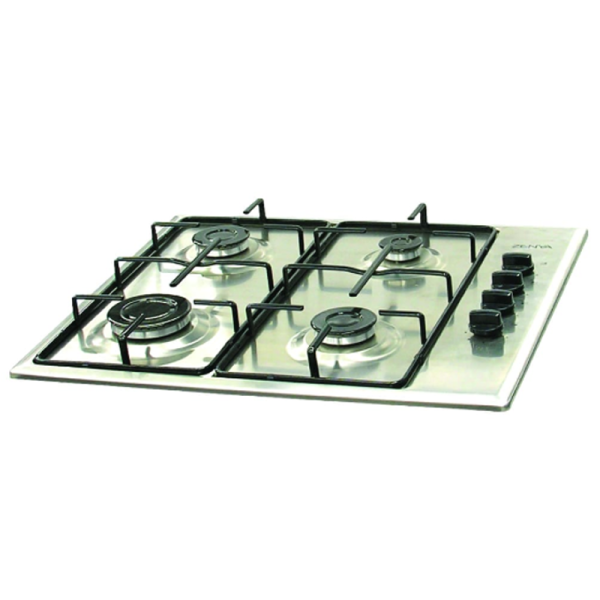 TABLE DE CUISSON A GAZ 4 FEUX 60CM EN INOX ZENYA REF:35220-L