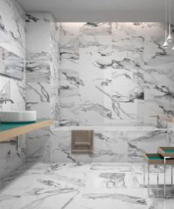 Alternative view of CRASH BLANC POLI 120X120 CARREAUX GRES CERAME RECT. GEOTILES