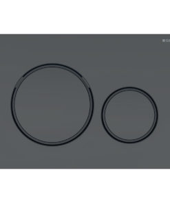 PLAQUE DE CMD SIGMA20 RONDE NOIR MAT LAQUE REF 115.882.16.1 GEBERIT