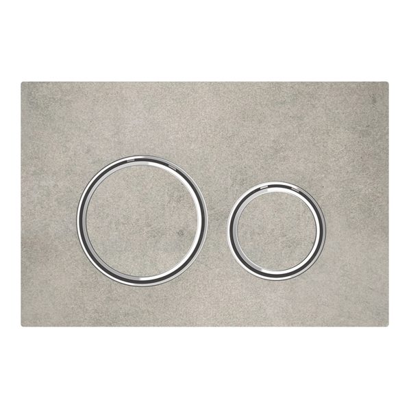 PLAQUE DE CMD SIGMA21 RONDE METALLIQUE CH LOOK BETON 115.884.JV.1 GEBERIT