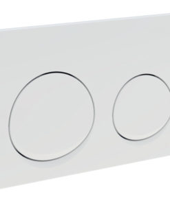 PLAQUE DE CMD ALPHA10 RONDE BLANC REF 115.040.11.5 GEBERIT
