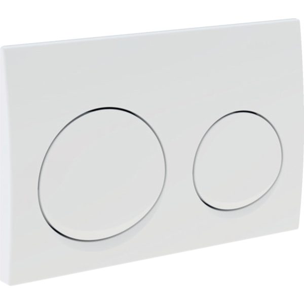 PLAQUE DE CMD ALPHA10 RONDE CHROME BRILLANT REF 115.040.21.5 GEBERIT