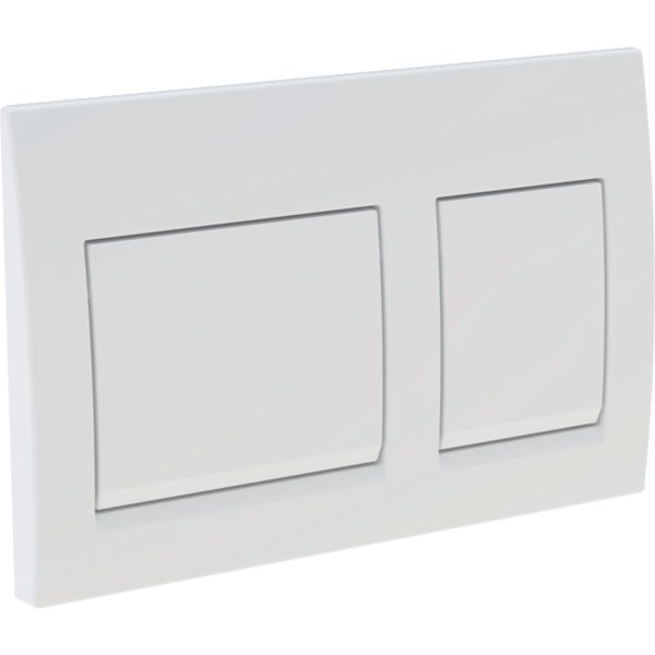 PLAQUE DE CMD ALPHA10 RONDE BLANC REF 115.045.11.5 GEBERIT