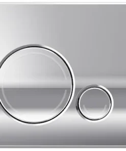 PLAQUE DE CMD 23X15 2TCH RONDE BLANC JDF REF E33141-00