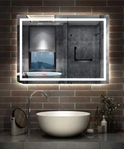 MIROIR LED 80X60 CARRÉ REF 703 HORIZONTAL