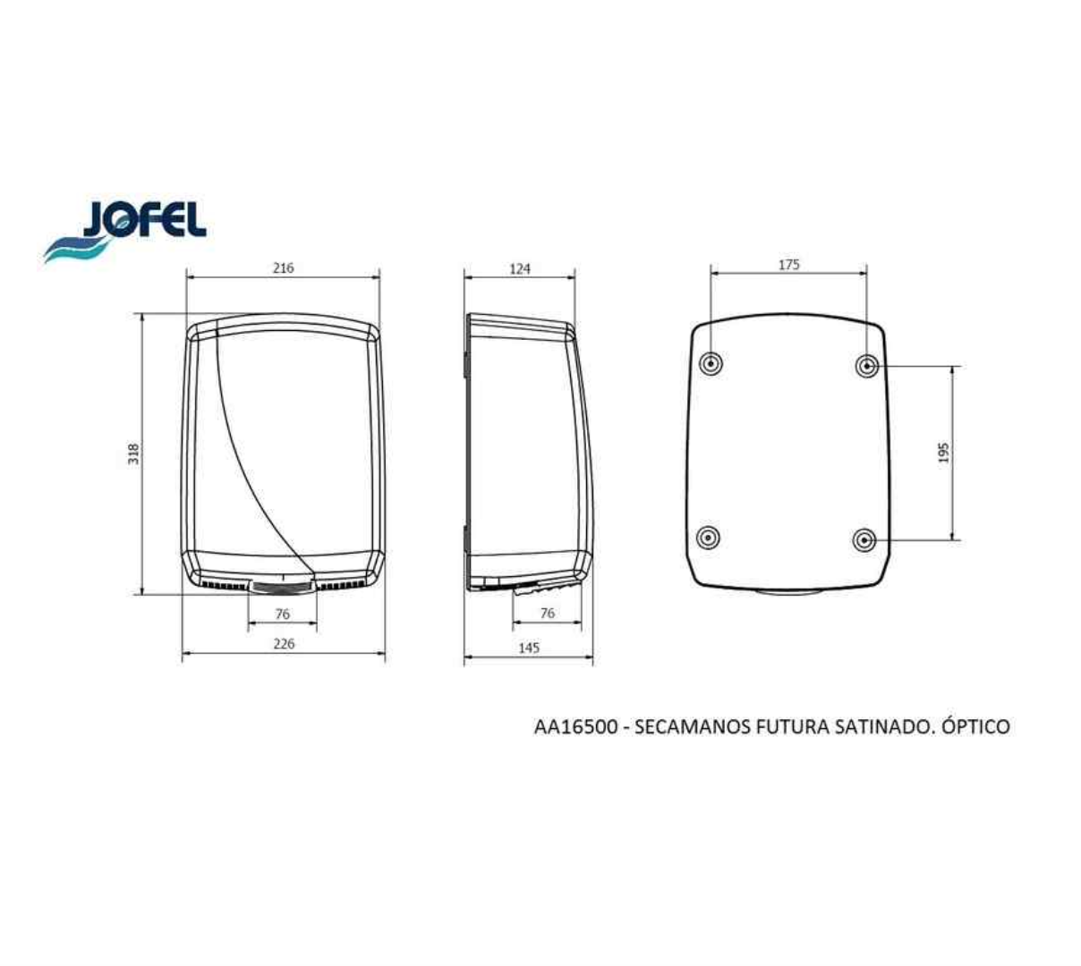 SECHE MAIN FUTURA OPTIQUE SATINE JOFEL AA16500 – Image 2