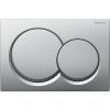 PLAQUE DE CMD ALPHA01 RONDE CHROME MAT REF 115.035.46.1 GEBERIT