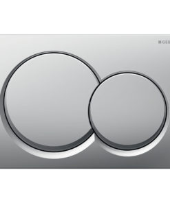 PLAQUE DE CMD ALPHA01 RONDE CHROME MAT REF 115.035.46.1 GEBERIT