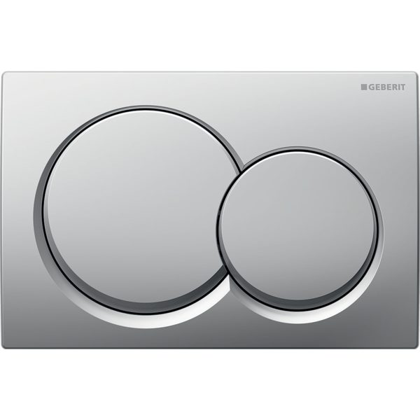 PLAQUE DE CMD ALPHA01 RONDE CHROME MAT REF 115.035.46.1 GEBERIT