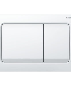 PLAQUE DE CMD ALPHA30 CARRE BLANC REF 115.055.11.1 GEBERIT