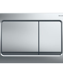 PLAQUE DE CMD ALPHA30 CARRE CHROME BRILLANT REF 115.055.21.1 GEBERIT