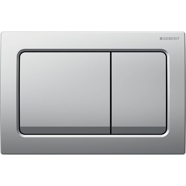 PLAQUE DE CMD ALPHA30 CARRE CHROME MAT REF 115.055.46.1 GEBERIT