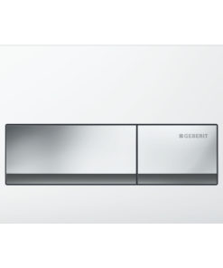 PLAQUE DE CMD ALPHA50 LINE BLANC REF 115.060.11.1 GEBERIT