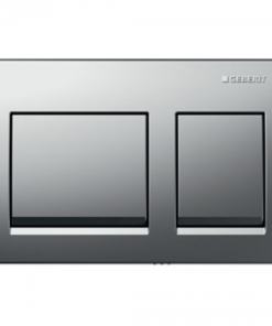 PLAQUE DE CMD ALPHA15 CARRE CHROME BRILLANT REF 115.045.21.5 GEBERIT