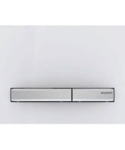 PLAQUE DE CMD SIGMA50 LINE METTALLIQUE CHROME BLANC 115.788.11.2 GEBERIT