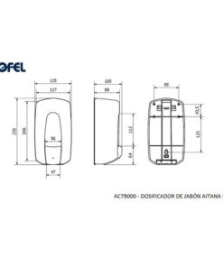 Alternative view of DISTRIBUTEUR SAVON 900ML AITANA INOX SATINE JOFEL REF JAC79000