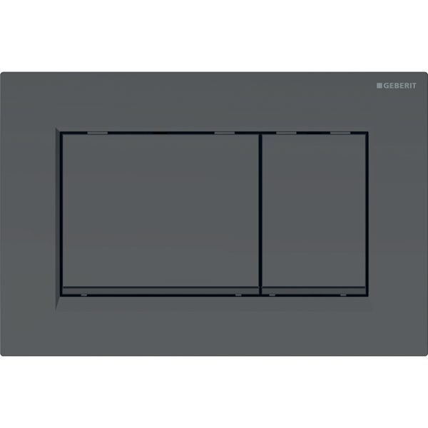 PLAQUE DE CMD SIGMA30 CARRE NOIR MAT LAQUE/NOIR 115.883.16.1 GEBERIT