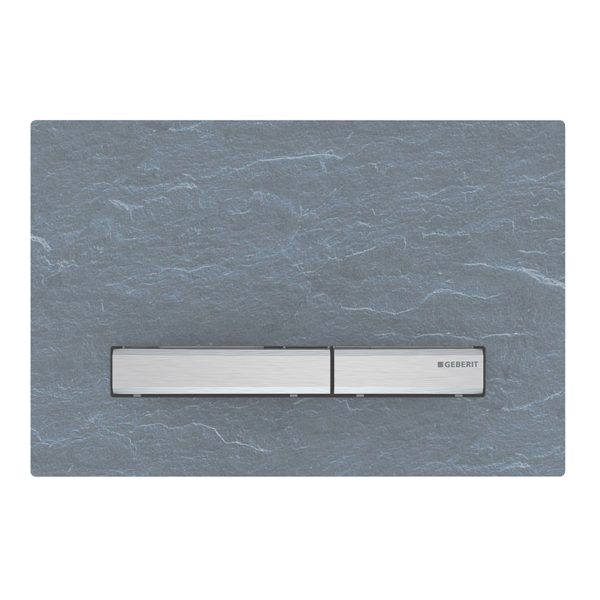 PLAQUE DE CMD SIGMA50 LINE METTALLIQUE ARDOISE MUS 115.788.JM.2 GEBERIT