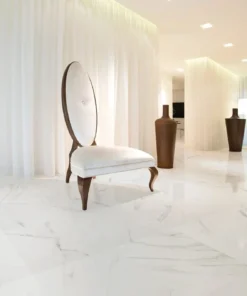 Alternative view of SAFFIRE WHITE 60X120 CRX BRILLANT RECT. GRES CERAME TAU-ESP