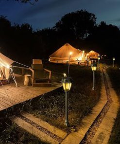 Alternative view of Fumagalli Borne LED Solaire de Jardin Balise Extérieur Classique Noir en Résine avec Capteur de Mouvement et Lumière CCT IP55 R22.151.000.AFS1K