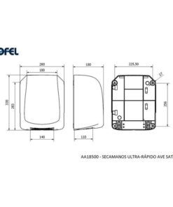 Alternative view of SECHE MAIN AVE AUTOMATIQUE INOX SATINE REF: JAA18500 JOFEL