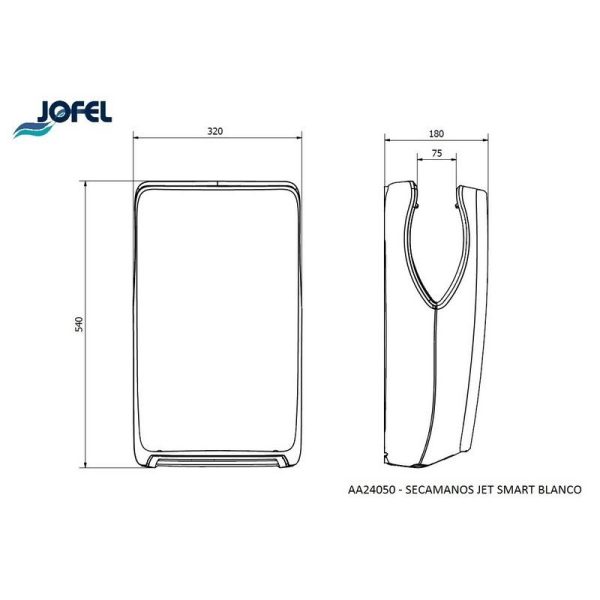 SECHE MAIN JET SMART ABS BLANC REF : AA24050 JOFEL – Image 2