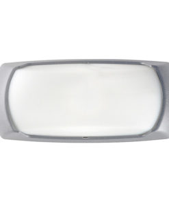 FRANCY-OP E27 MAX.12W IP66 GRIS AVEC DIFFUSEUR OPALE 2A1.000.000.LYE27 FUMAGALLI