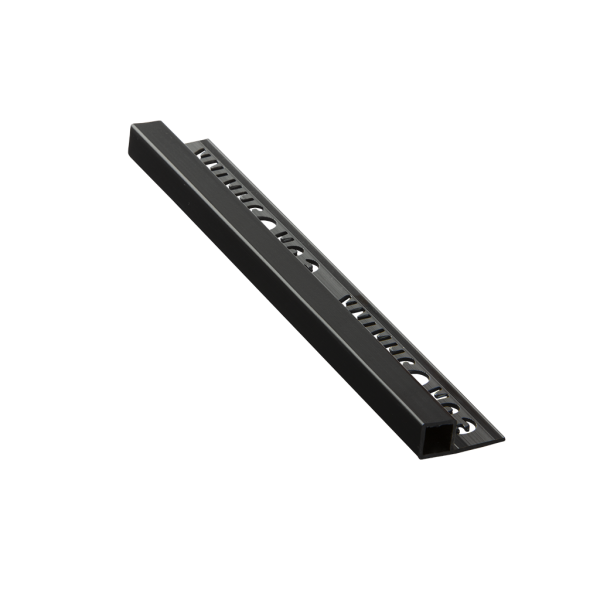 BAGUETTE EN ALUMINIUM 2.50L 12mm NOIR MAT 212A-NM-12 EUROSHRINK