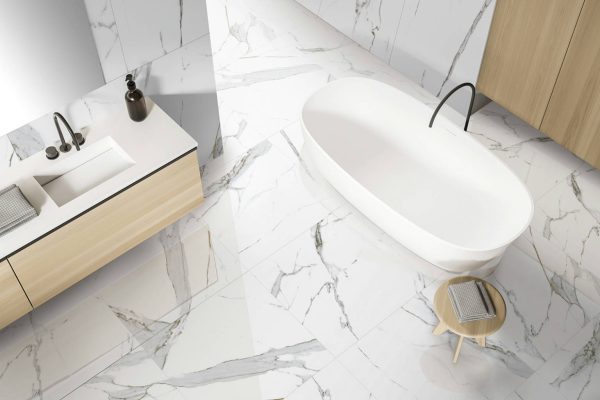 BLANCO ATENAS XL 60X60 CRX POLI RECT GRES CERAME MARQUE: PALO ROSA – Image 3