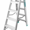 ECHELLE DOUBLE FACE EN ALUM 2x5 MARCHES (THLAD01051) TOTAL