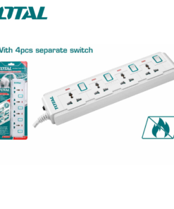 RALLONGE ELECTRIQUE MULTIPRISE 4 VOIES 13A TOTAL THES03041V