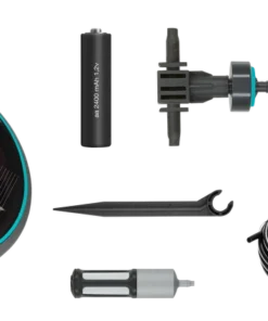 SOLUTION D'ARROSAGE AUTOMATIQUE SOLAIRE AQUABLOOM AVEC SANS RÉSERVE D'EAU 20 PLANTES 13300-20.000.00 GARDENA