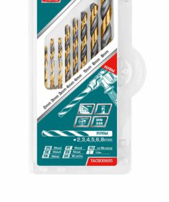 ENSEMBLE DE FORETS HELICOIDAUX A ROULEMENT HSS - TACSD0801 TOTAL