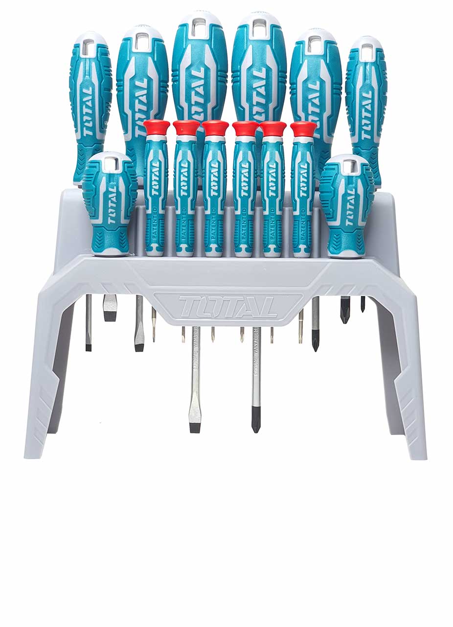JEU DE TOURNEVIS DE PRECISION 14 PIECES TOTAL THT250614/THT250615