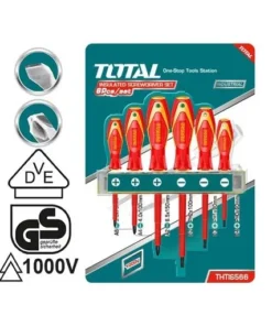 ENSEMBLE DE 6 TOURNEVIS ISOLE TOTAL THTIS566