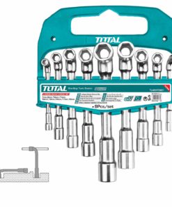JEU DE 9 CLES A DOUILLE COUDEES TOTAL TLASWT0901