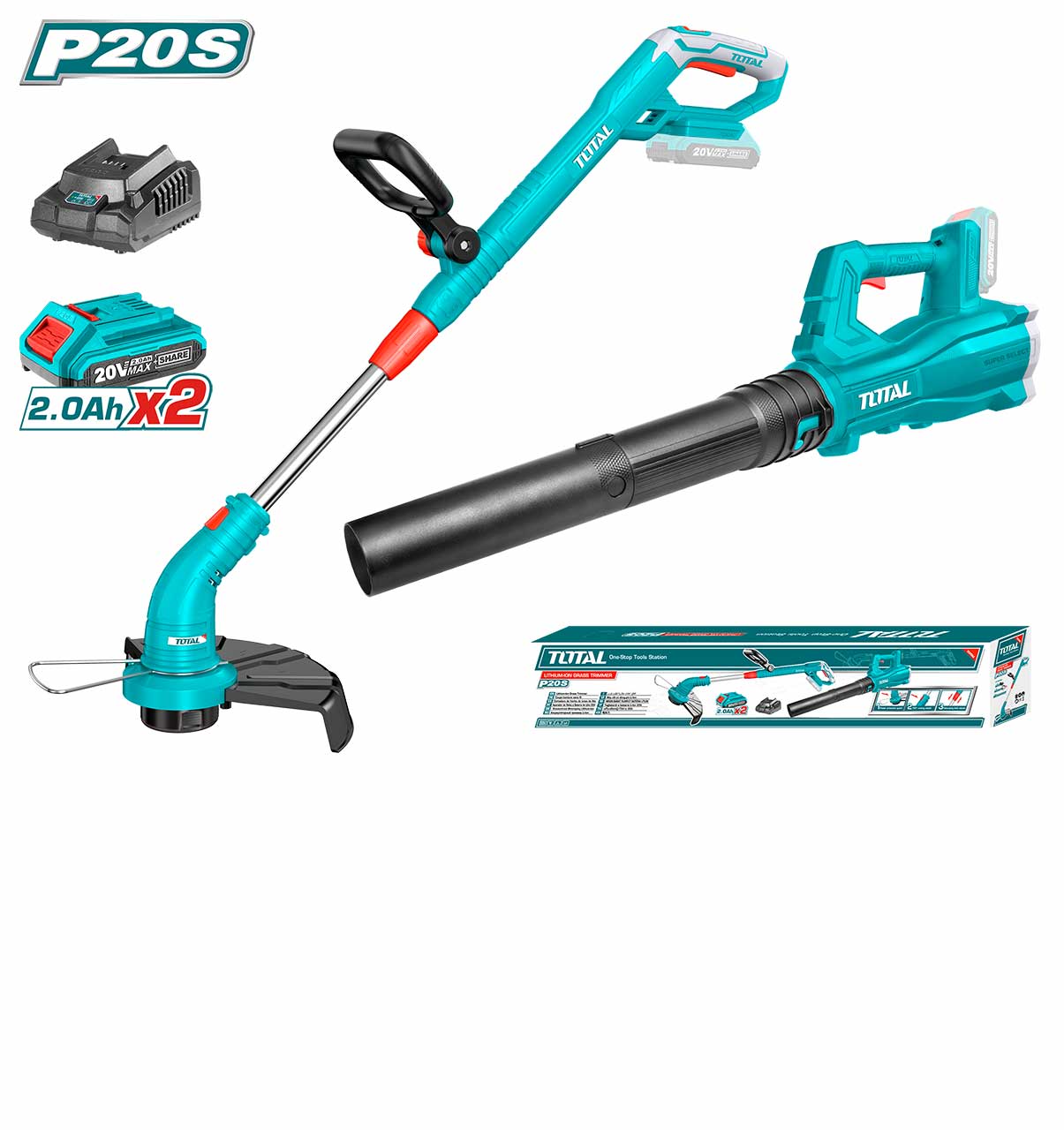 KIT COMBO SANS FIL AU LITHIUM-ION 2PCS TCKLI20278 TOTAL