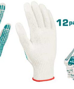 GANTS TRICOTES ET POIS EN PVC XL TOTAL TSP11102